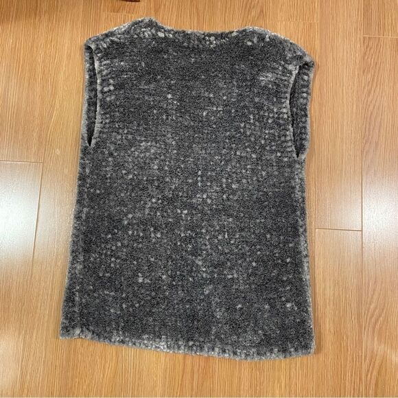 Vintage Chenille Knit Vest Grey - S/M - Picture 6 of 14